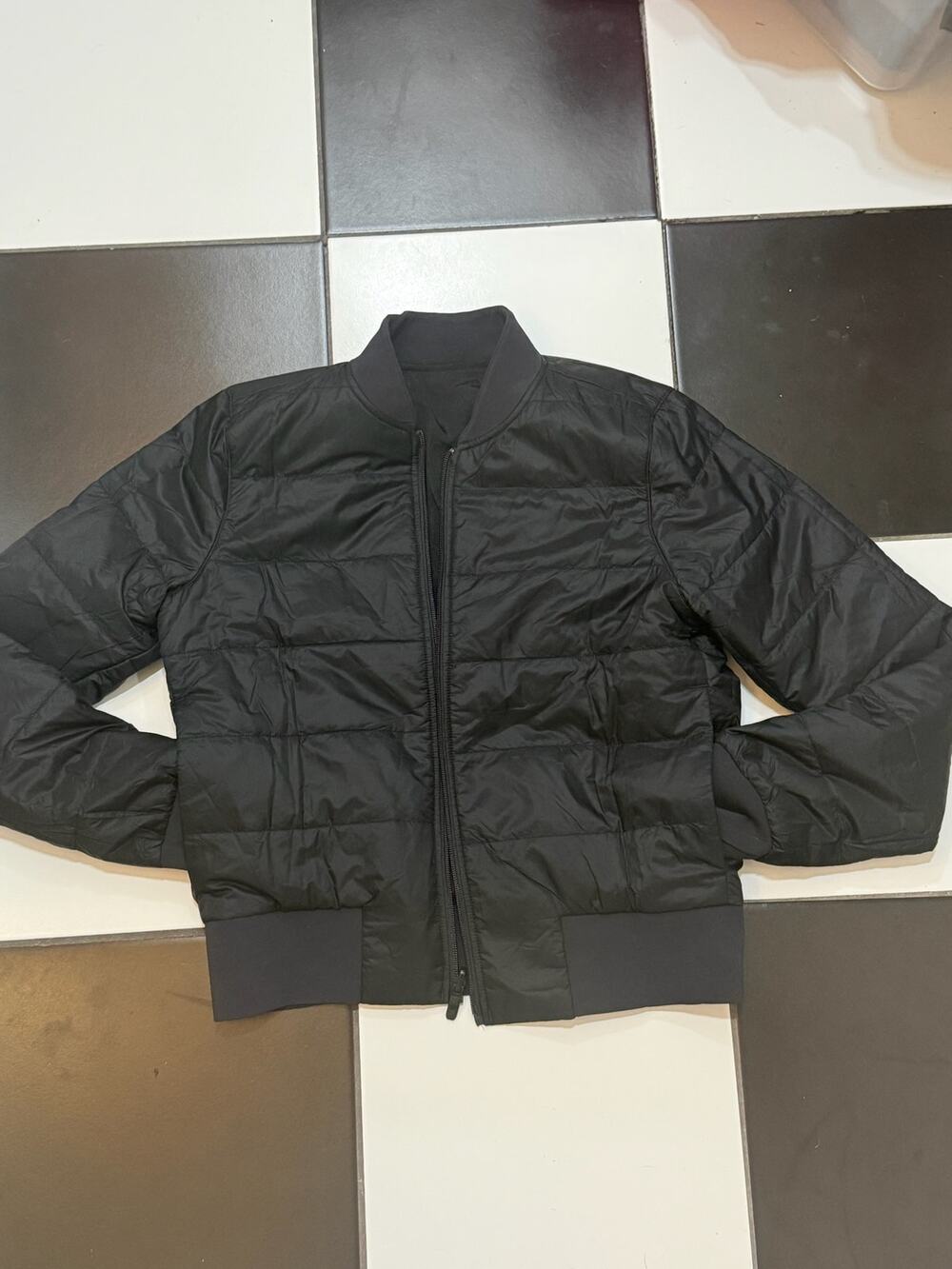 Lululemon Non-Stop Bomber Jacket reverible black womens Size M